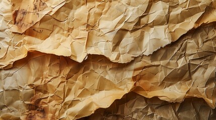 Poster - Aged crumpled paper with textures and creases