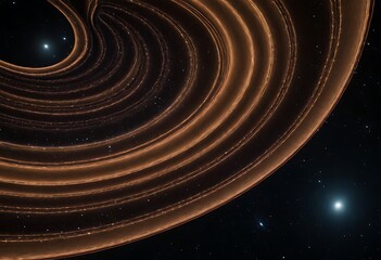 Wall Mural - a visual representation of gravitational waves rippling through space, bending and warping the fabri
