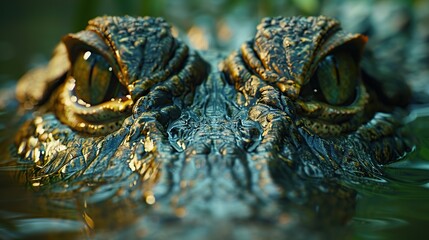 Poster - Close-Up of an Alligator's Eye