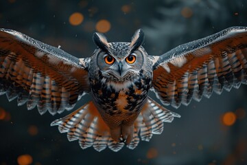 Sticker - Majestic Owl In Flight