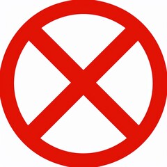 Forbid. No Entry Symbol with Ban Sign for Prohibiting Wrong Actions