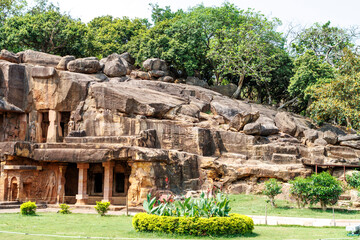 Wall Mural - Udaigiri Caves in Bhubaneswar, Odisha, India, Asia