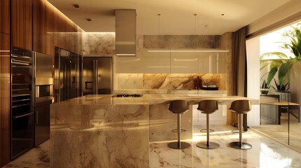 Wall Mural - Modern and elegant kitchen design
