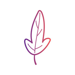 Wall Mural - autumn leaves icon vector