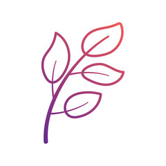 Wall Mural - autumn leaves icon vector