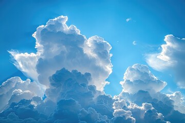Poster - Abstract blue sky background for design and marketing.