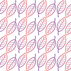 Wall Mural - autumn leaves pattern background vector