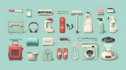 Whimsical illustrations of everyday objects