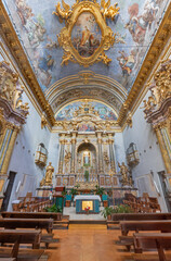 Wall Mural - ASSISI, ITALY - MAY 17, 2024: The nave of baroque chruch Chiesa di Santa Maria Sopra Minerva.