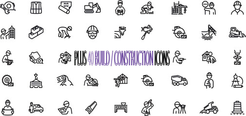 BUILD AND CONSTRUCTION ICONS