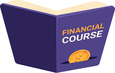 Poster - open book showing financial information with a gold coin revealing through a page cutout
