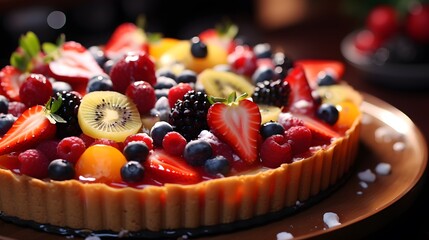 Wall Mural - Delicious Fruit Tart