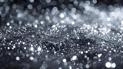 Glittering festive shiny silver background