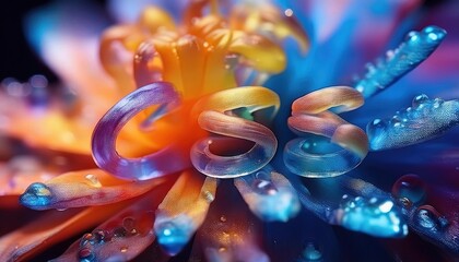 CSS Design Concepts in Abstract Flower Art