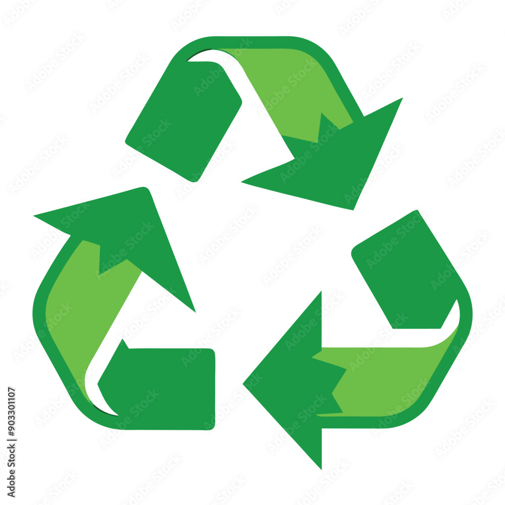 Recycle Logo Clockwise Rotation This image shows the universal recycling symbol, a Mobius loop formed ...
