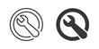 © Abbasy  Kautsar - Editable stroke. Repair thin line and glyph solid icons