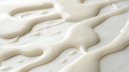 milk splash on white