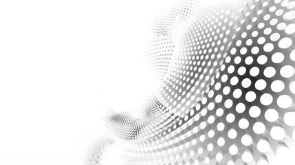 Sticker - a contemporary gray and white halftone background. Concept for online layout, poster, and banner decorating design