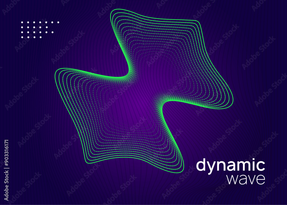 Fest Banner. Techno Flyer. Psychedelic Radio Invitation. Discotheque ...