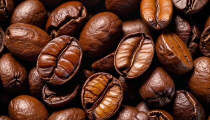 Canvas Print -  Aromatic coffee beans ready for a perfect brew