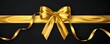 © andyaziz6 - Golden Ribbon and Bow on Black Background