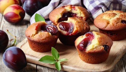 Poster -  Delicious baked treats with fresh fruit filling ready to be savored