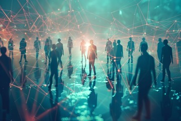 The structure of the network of employees with dual access