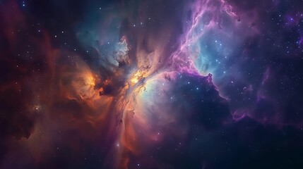 Wall Mural - colorful space galaxy cloud nebula. stary night cosmos. universe science astronomy. supernova backgr