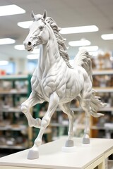 Poster - white horse statue