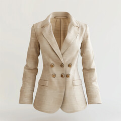 Wall Mural - a close up of a beige jacket with buttons on a mannequin