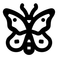 Wall Mural - Black Butterfly Vector