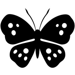 Wall Mural - Black Butterfly Vector