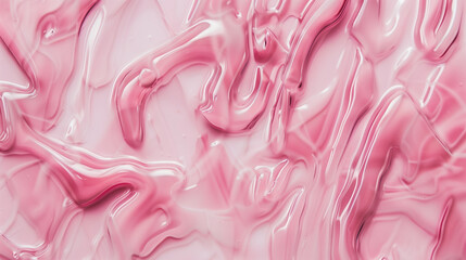 a close up of a pink liquid texture with a black background