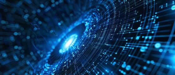 Poster - Dynamic Abstract Representation of Data Streams in a Cosmic Setting During the Digital Age