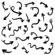 © Receh Lancar Jaya - hand drawn Arrows icons Set. arrow icon with various directions. Doodle vector illustration. isolated on a white background