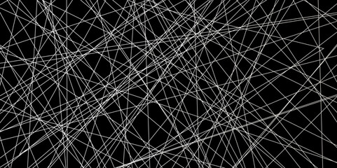 Abstract beautiful perfect random white lines background. abstract white lines with black background creative geometric triangle shape. perfect random abstract line background. Vector illustration.