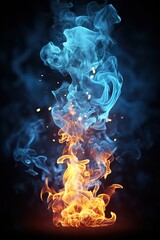 Wall Mural - fire and flames