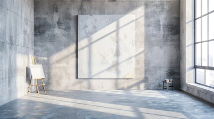 Wall Mural - Empty Art Studio with Natural Light