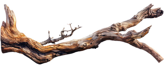 Beautiful driftwood and trees branch tree, dry wood, bare tree, twig. Close up Various textured pieces isolated on background