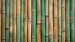 © Intelligent Horizons - Closeup of bamboo wooden slats with natural variations and greenish tones creating an eco friendly textured background with a depth of field effect