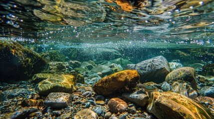Poster - Air pockets in clean water