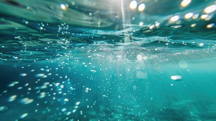 Poster - Air pockets in clean water