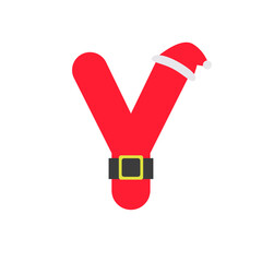 Sticker - Letter Y Christmas Decoration