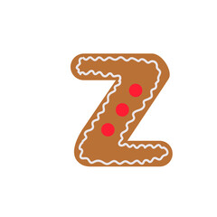 Canvas Print - Letter Z Christmas Decoration