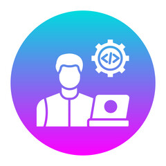 Poster - Programming Skills vector icon. Can be used for No Code iconset.