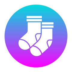 Sticker - Socks vector icon. Can be used for Comfort iconset.