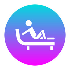 Poster - Relaxation vector icon. Can be used for Comfort iconset.