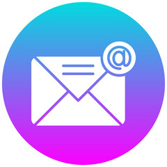 Poster - Email vector icon. Can be used for Contact Us iconset.