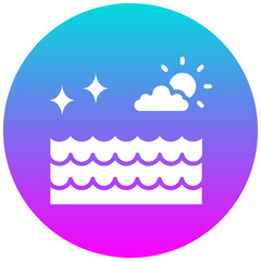 Poster - Clean Ocean vector icon. Can be used for Earth Day iconset.