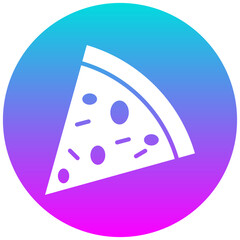 Wall Mural - Pizza Slice vector icon. Can be used for Italy iconset.